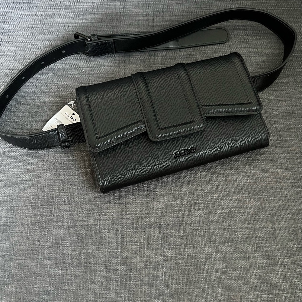 NWT ALDO FLAP CROSSBODY SHOULDER BAG POUCH FANNY BELT BAG PURSE 3 IN 1 - Picture 2 of 12